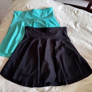 Stylish Black and Teal youth Skort Set